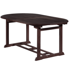 Teak Oval Table with Single Extension 