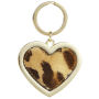 Leopard Heart Keyring 