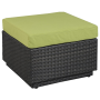 Riviera Ottoman with Cushion in Green Apple 